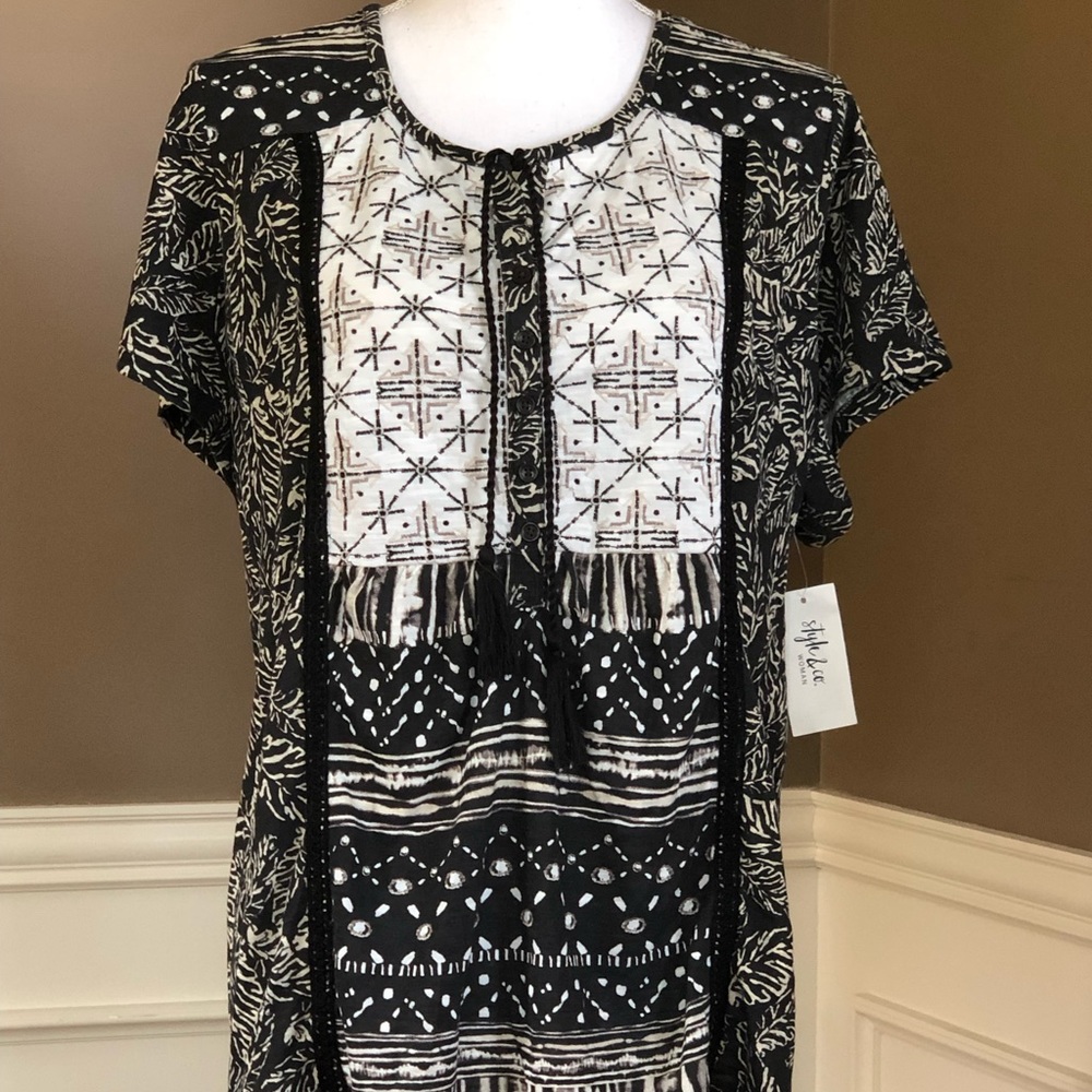 NWT Plus Size Short Sleeve Top by Style & Co.